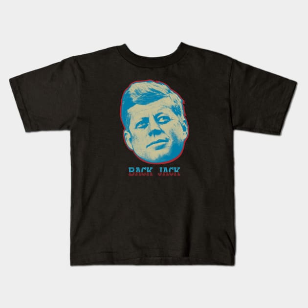 JFK Kids T-Shirt by Art from the Blue Room